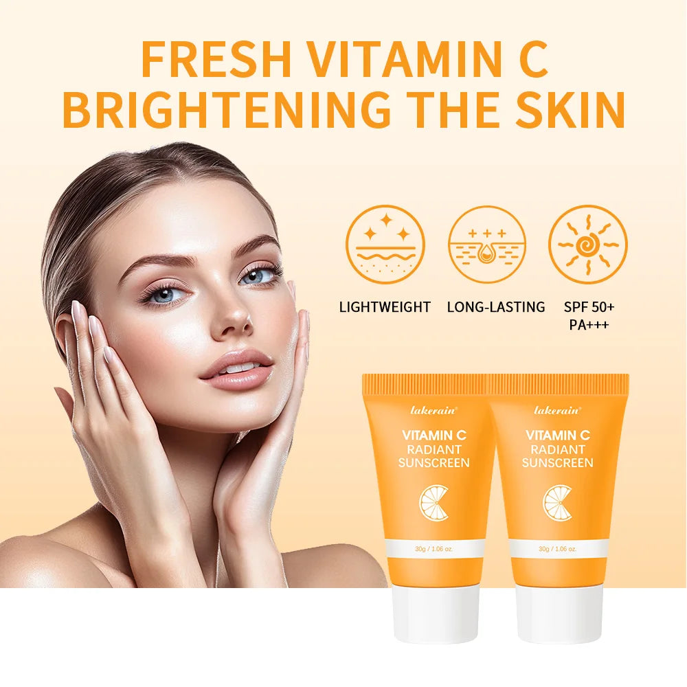SPF 30 Vitamin C Moisturizer Protects Skin From UV Rays Hydrating Lotion Brightens Skin Nourishment Multiple Skin Care HIP