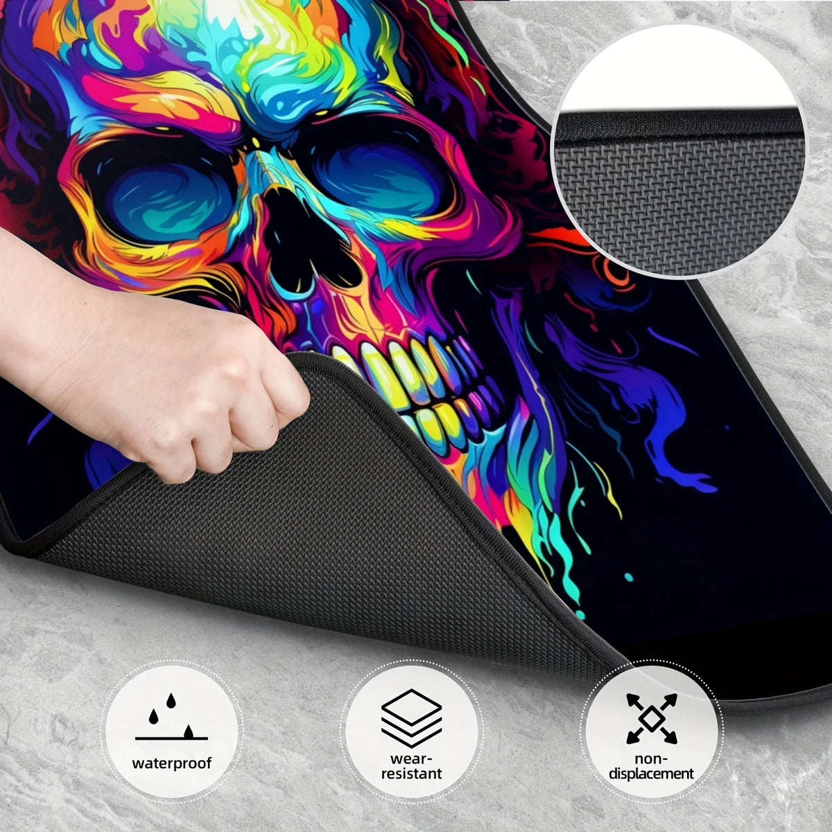 4-Piece Skull Car Floor Mats – Waterproof Universal Fit Car Floor Mats HIP