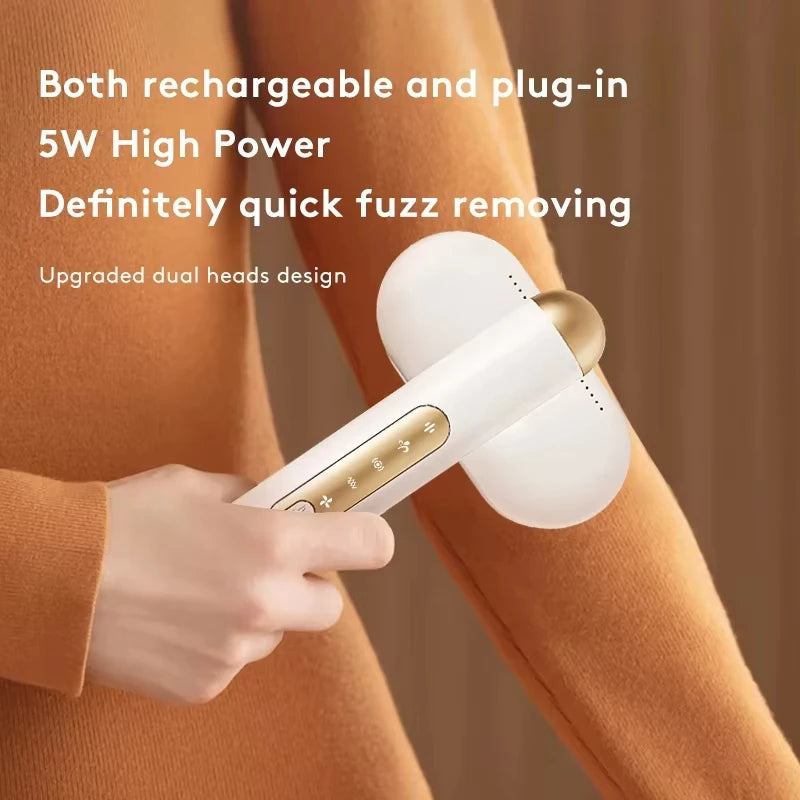 Double Head Electric Fabric Shaver & Lint Remover – USB Rechargeable Electric Fabric Shaver HIP