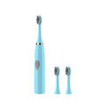 Acoustic Wave Electric Toothbrush Couples Set – 3 Brush Heads Electric Toothbrush Set HIP Blue