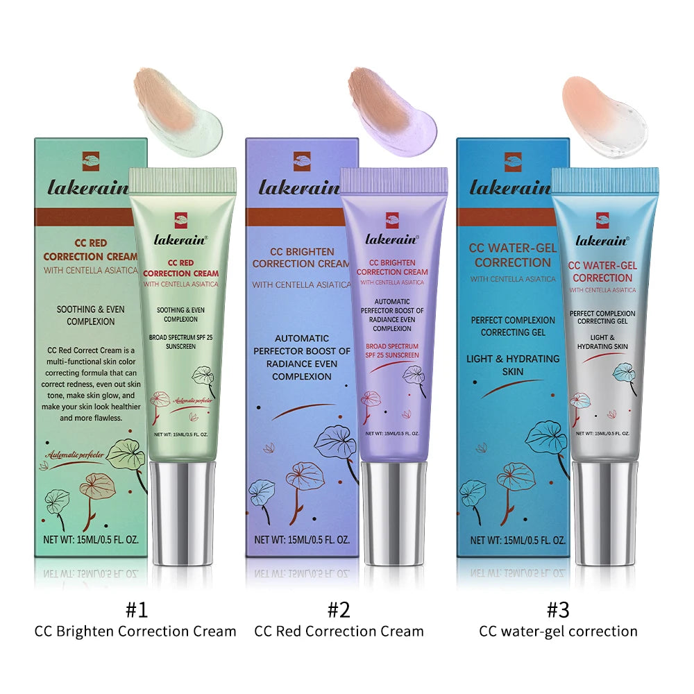 CC Cream Color Changing Liquid Foundation Centella Korean High Coverage Foundation Foundation Cream for Face Base Makeup HIP