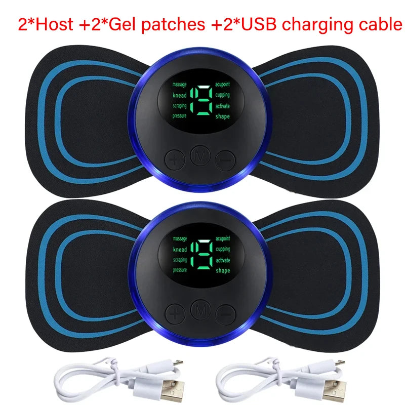 CAMMUO EMS Neck & Body Massager – 8 Modes, 19 Levels EMS Body Massager HIP A Style 2 Set