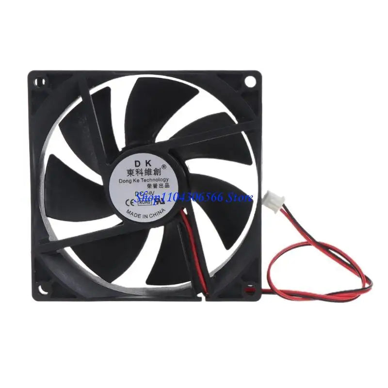 90mm Brushless CPU Cooling Fan 9025 Dual Ball Bearing XH2.54 2Pin CPU Cooling Fan HIP 24V CN