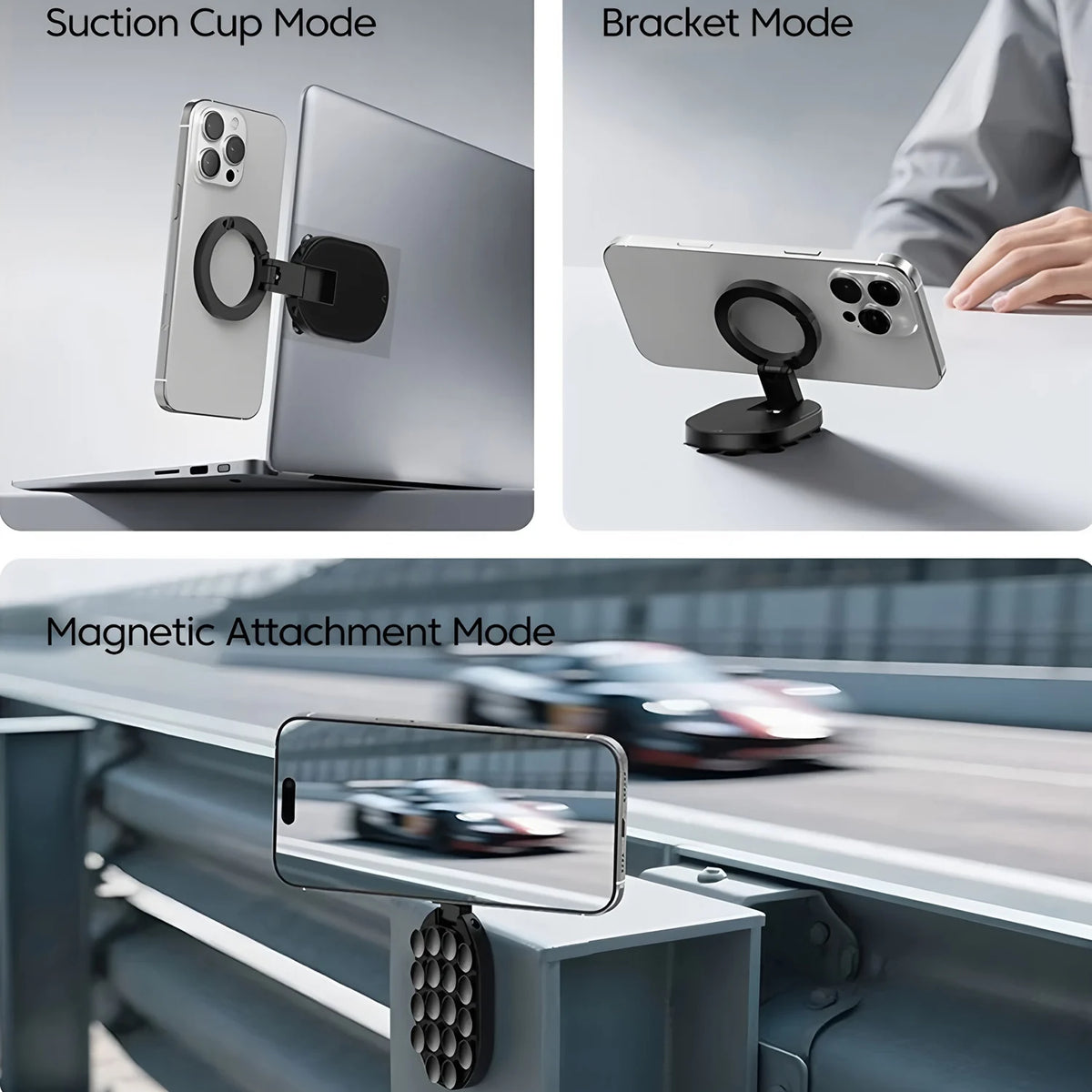 Magnetic Suction Cup Phone Holder – Desktop & Wall Mount Phone Mount Holder HIP