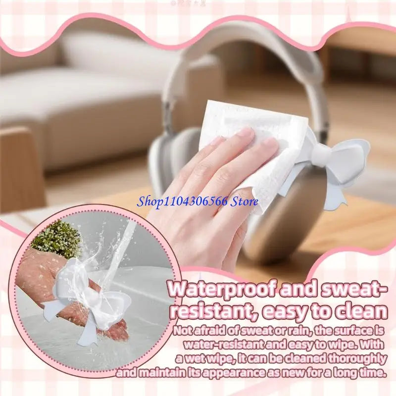 Silicone Headphone Bow Decorations – 2-Pack | Universal Fit Headphone Accessories HIP