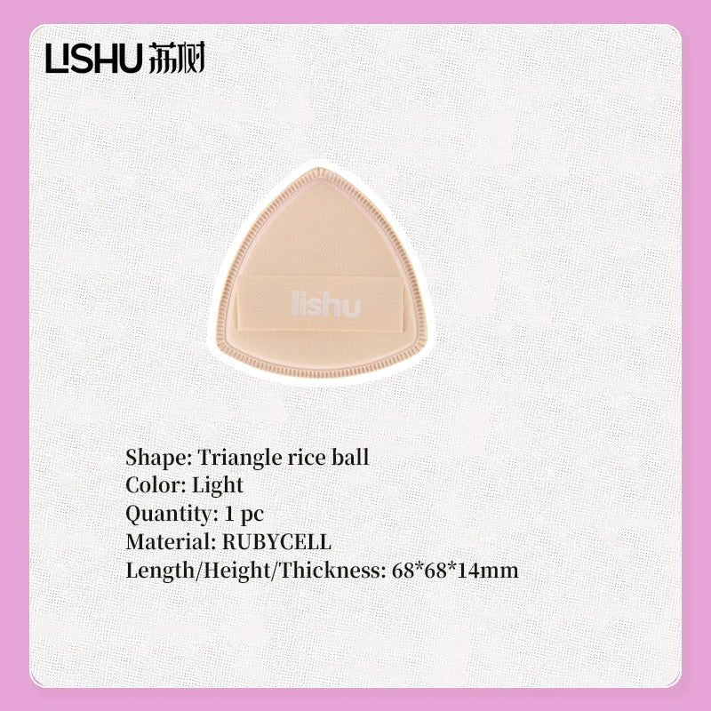 Lishu Black Punk Rubycell Cushion Puff – Wet & Dry Use Makeup Cushion Puff HIP Light