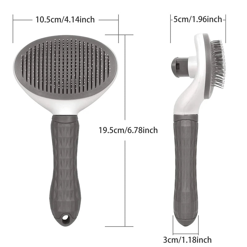 Self-Cleaning Pet Brush – Dematting Comb for Dogs & Cats Pet Grooming Brush HIP