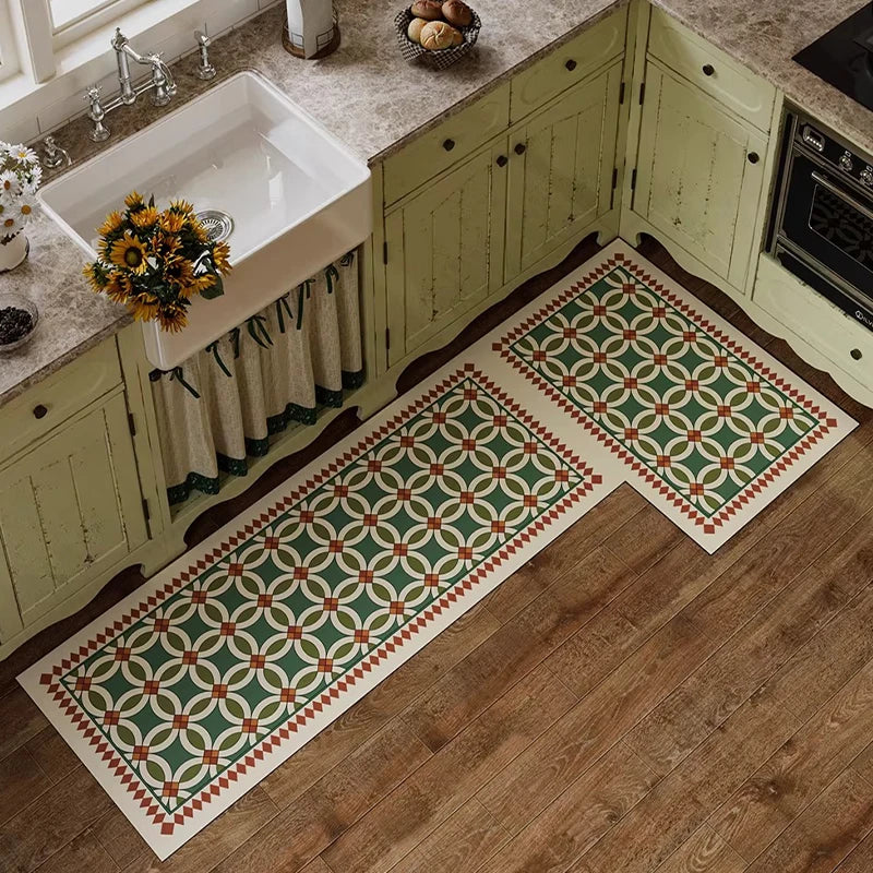 PVC Leather Kitchen Floor Mat – Anti-Slip & Waterproof Runner Kitchen Floor Mat HIP GU5876-P Custom Inquiry