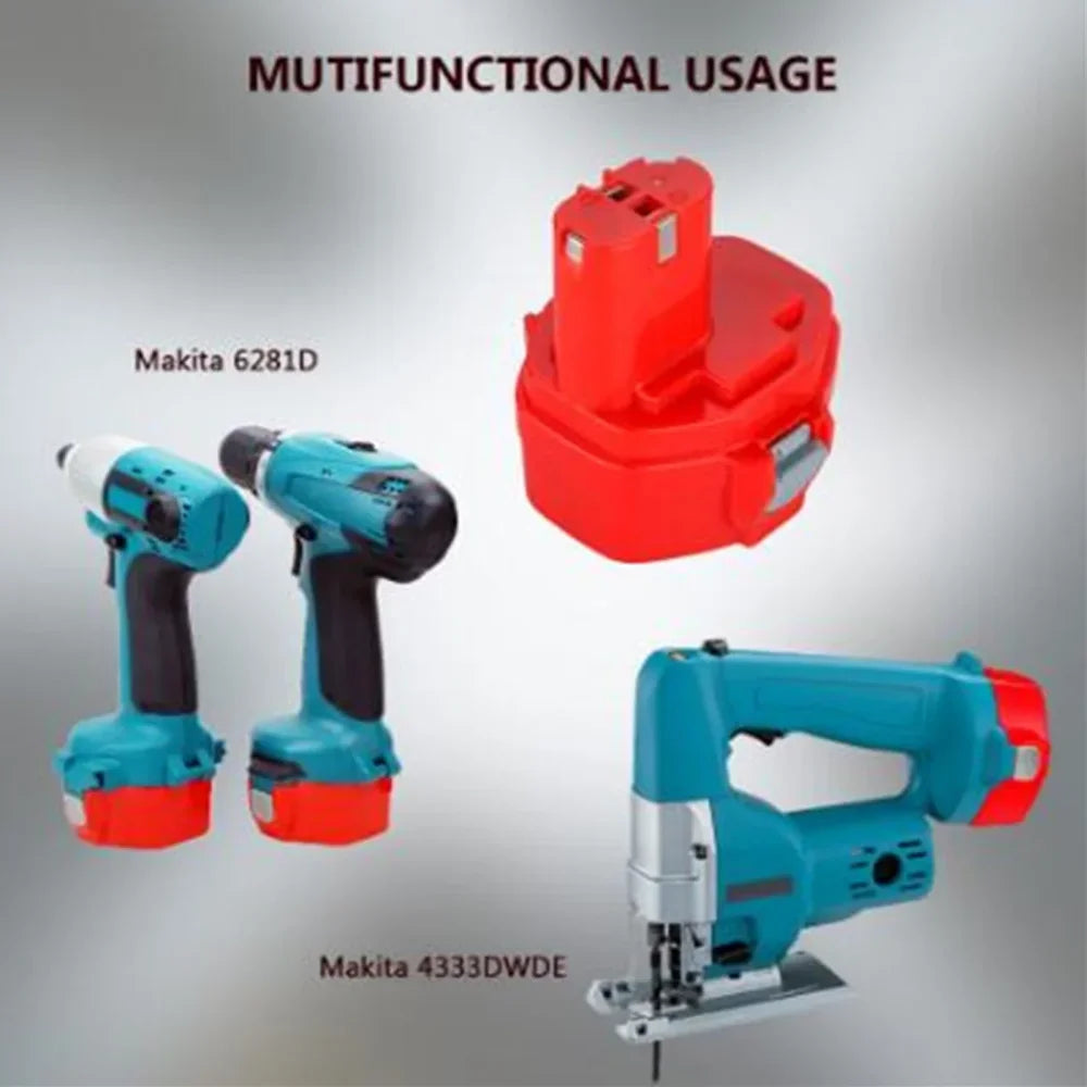 Makita 12V 4800mAh Ni-MH Replacement Power Tool Battery Pack Power Tool Battery HIP