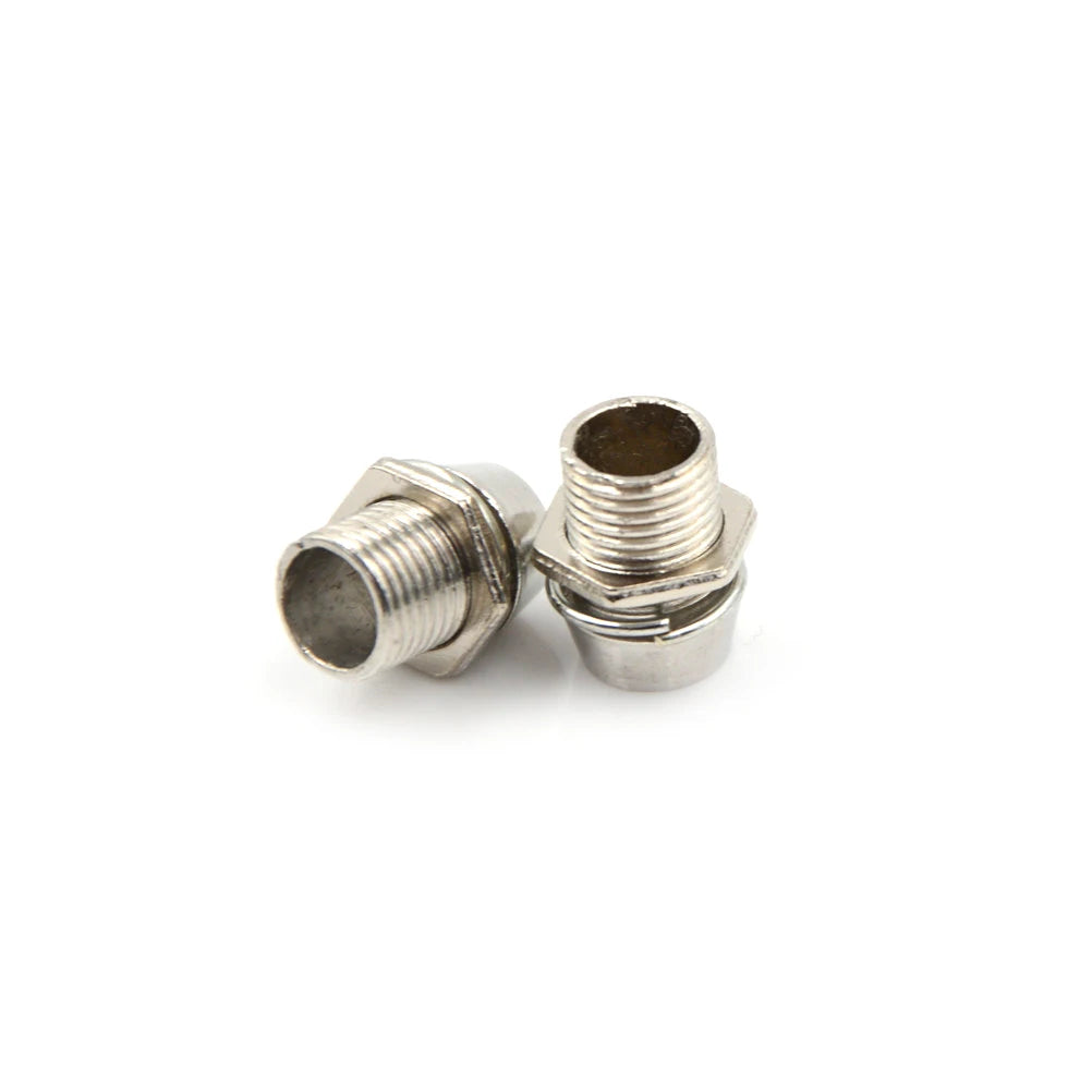 5mm LED Panel Mount Holder – 8mm Thread Chrome Brass 10/20-Pack LED Panel Mount Holder HIP