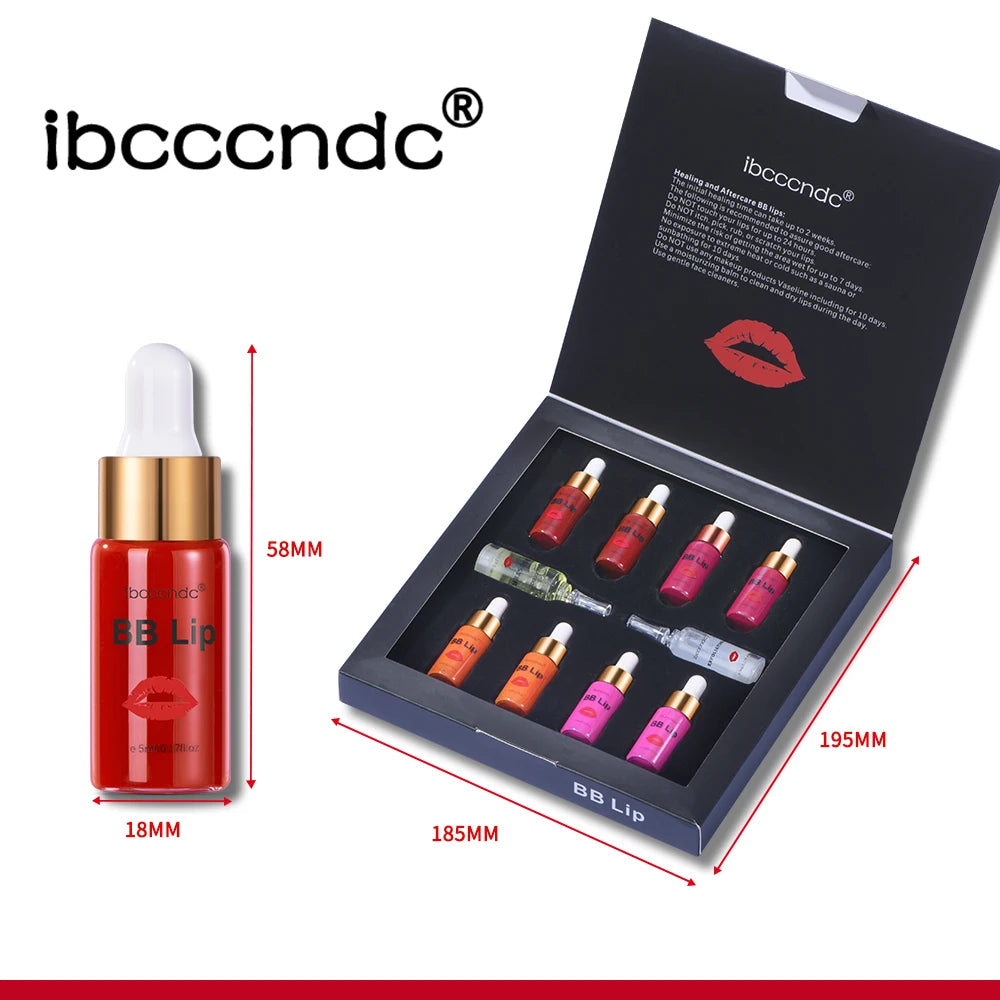 BB Lips Ampoule Serum Starter Set Semi-Permanent BB Lip Gloss Tinted Pigment Lasting Moisturizing For Lip Care Korea Glow HIP