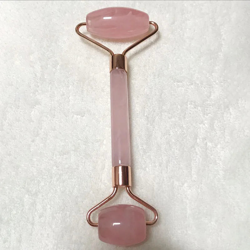Pink Resin Face Roller & Gua Sha Massage Set | CAMMUO Facial Roller Set HIP