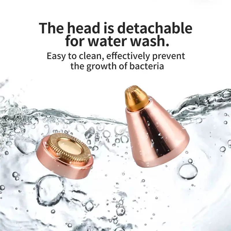 2-in-1 Rechargeable Facial Hair Remover & Eyebrow Shaver LED Facial Hair Remover HIP