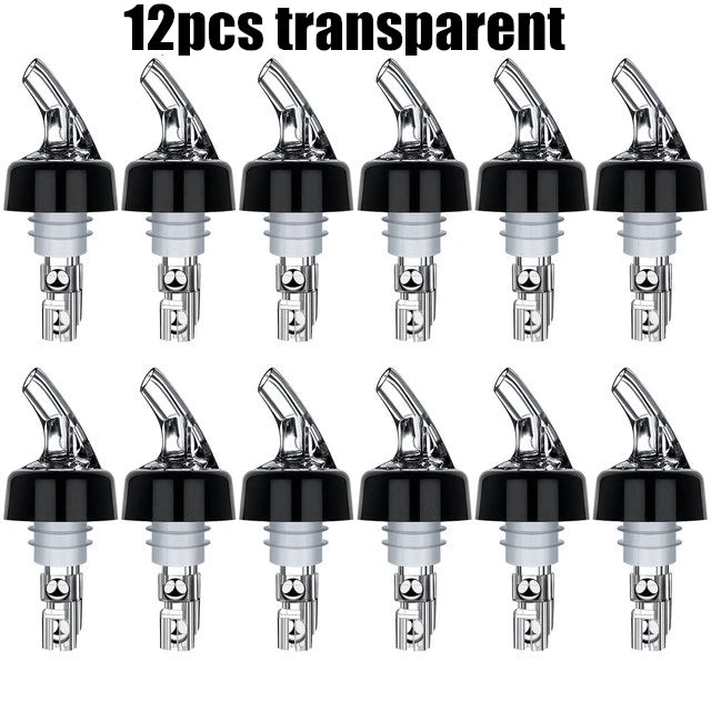 12-Pack 30ml Measured Bottle Pourers – Automatic Bar Dispenser Measured Bottle Pourer HIP 12pcs 30ml Lucid