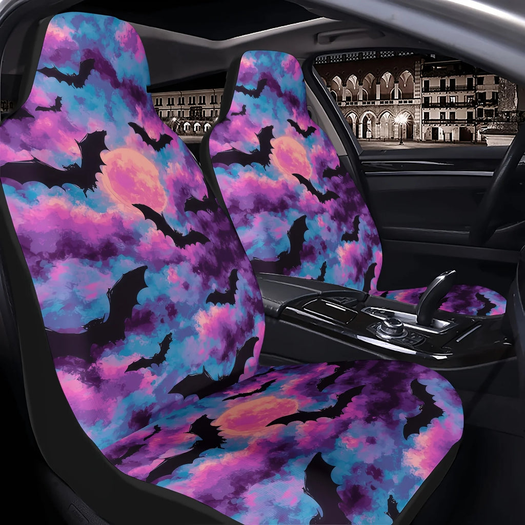 Purple Bat Moon Car Seat Cover – Easy Install & Clean Car Seat Cover HIP