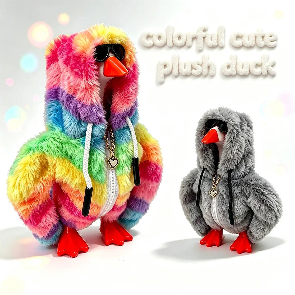7-inch Mini Office Desk Goose Hoodie Set Ornament Mini Porch Goose Hoodie Ornament Handicraft Decoration Accessories HIP
