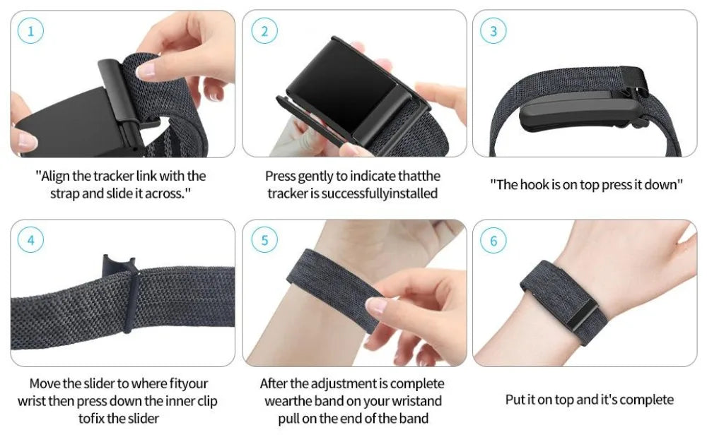 Nylon Replacement Strap for Whoop 4.0 – Breathable & Adjustable Fitness Tracker Band HIP