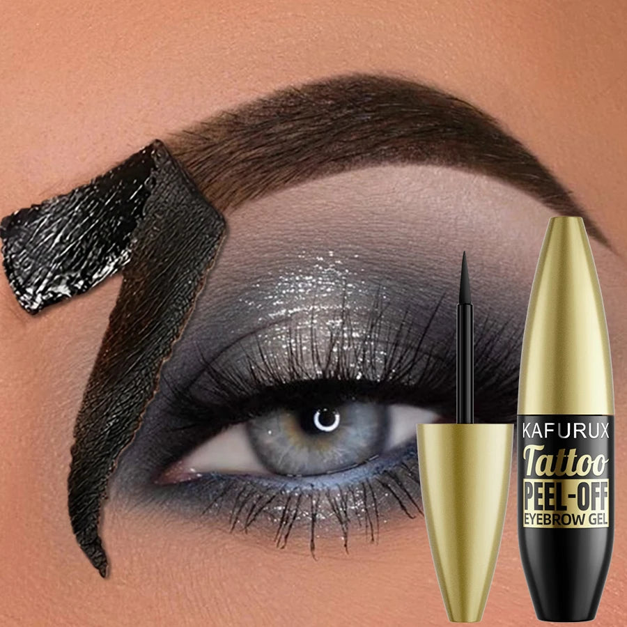 KAFURUX Peel-Off Eyebrow Gel Tint – Waterproof Brow Tint Eyebrow Tint Gel HIP 101