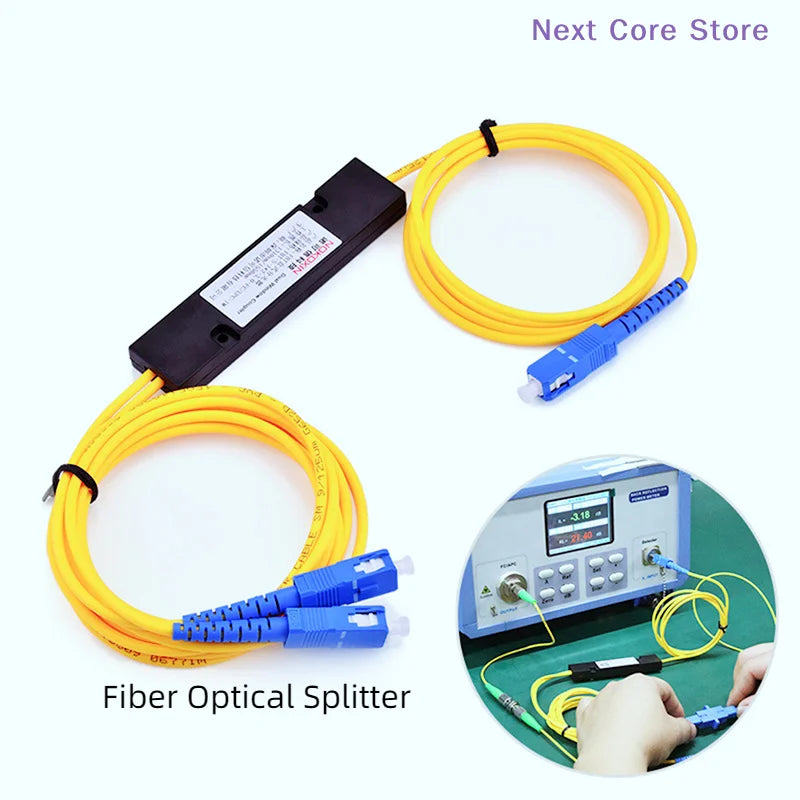 APC/UPC 1x2 PLC Singlemode Fiber Optic Splitter Fiber Optic Splitter HIP