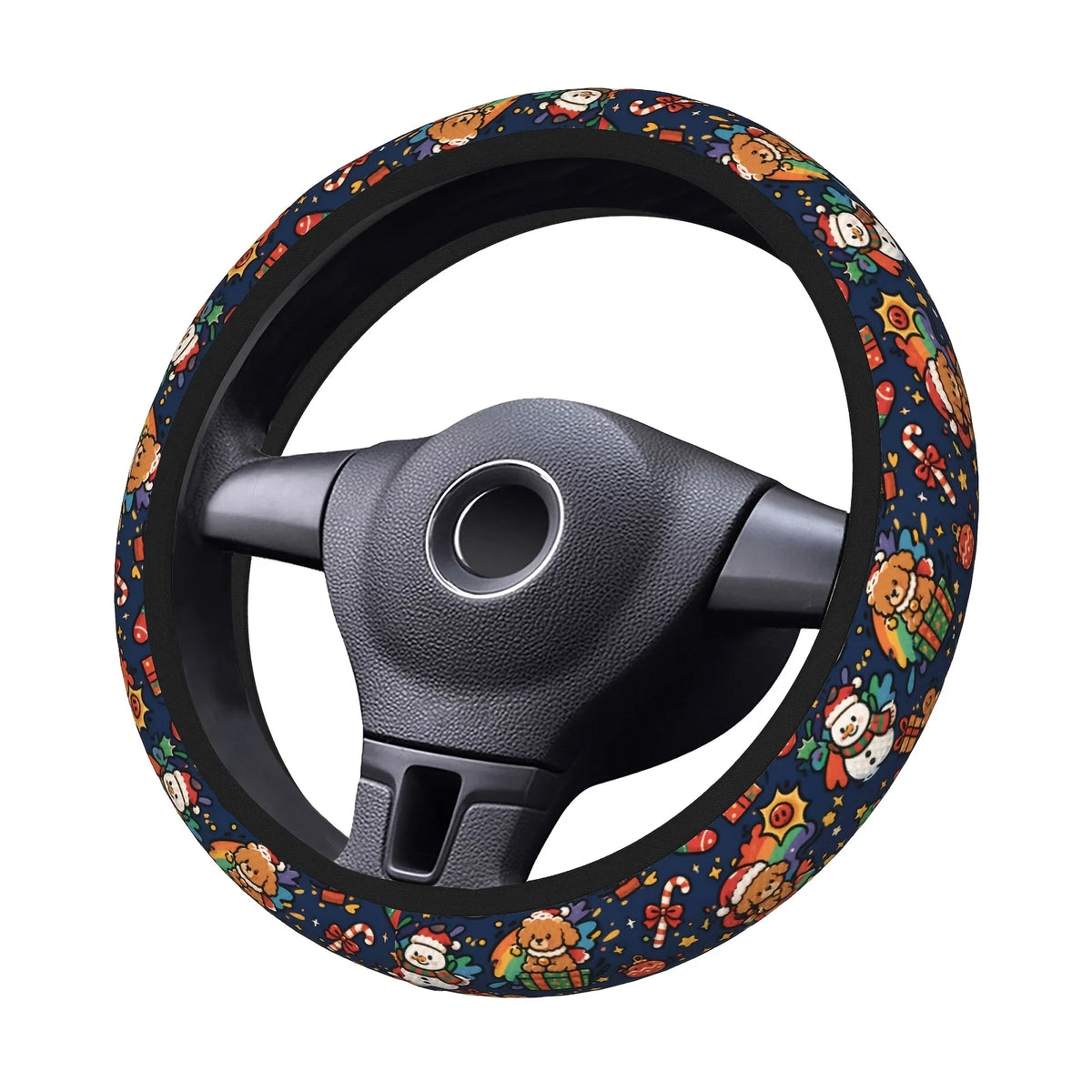 Christmas Steering Wheel Cover – 15 Inch Polyester | HIP Steering Wheel Cover HIP