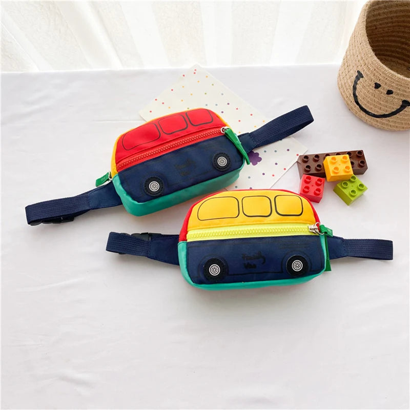 Kids Car Style Crossbody Bag – Cute Nylon Shoulder Bag Kids Crossbody Bag HIP
