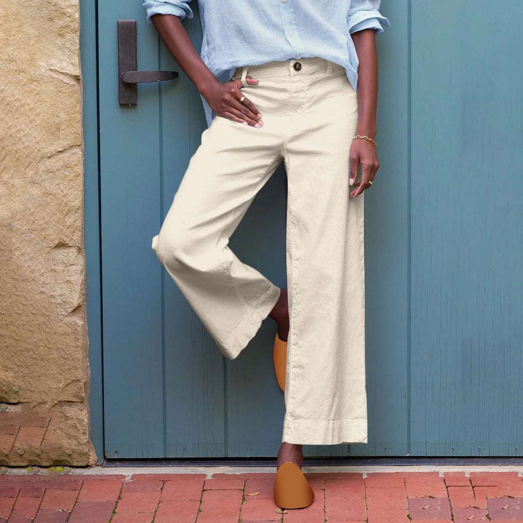 Women's Wide Leg Work Pants – High Waist Business Casual Wide Leg Trousers HIP