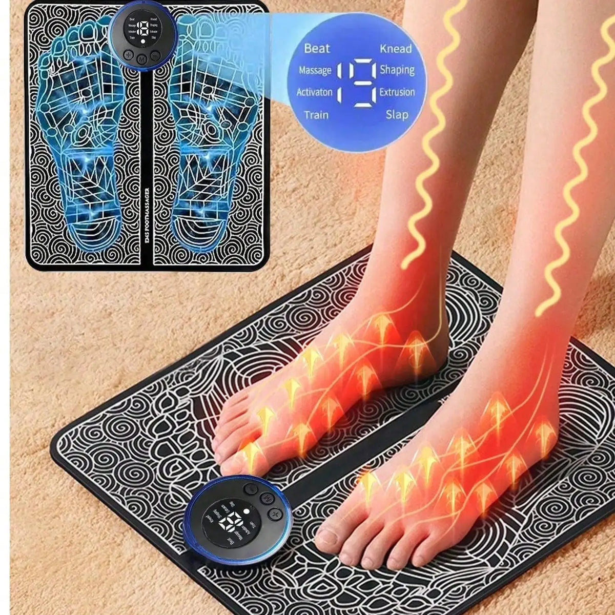 EMS Rechargeable Foot Massager Pad – Electric Relaxation Tool EMS Foot Massager HIP