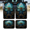 4-Piece Dragonfly Car Floor Mats – Non-Slip Stylish Set Car Floor Mats HIP 1