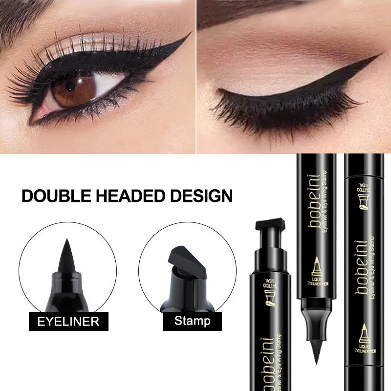 Double-Ended Stamp Eyeliner Pen – Waterproof Wing Liner Liquid Eyeliner Pen HIP