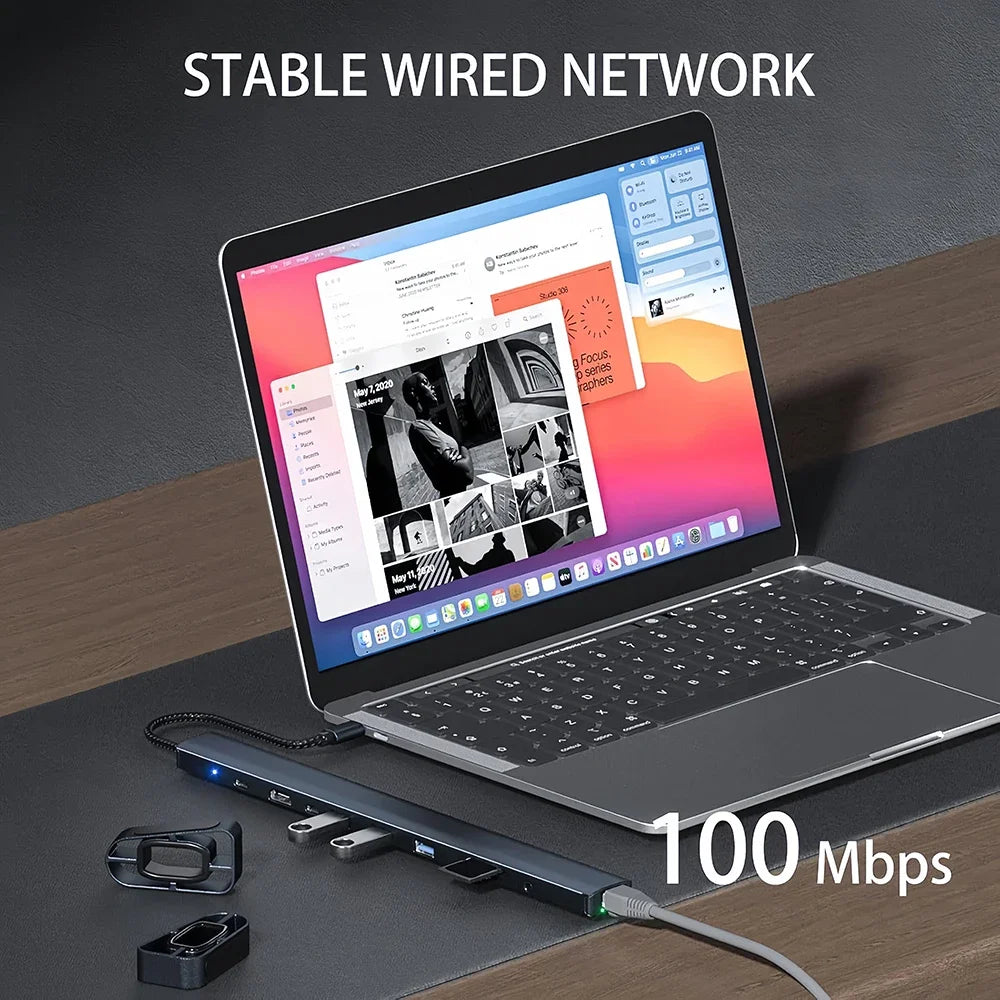10-in-1 USB-C Docking Station – 4K HDMI, 100W PD, USB 3.0 USB-C Docking Station HIP