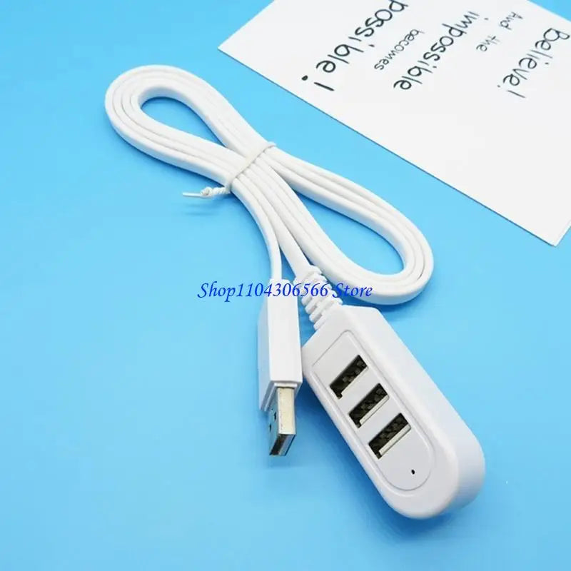 3-Port USB Splitter Hub – 3A Charging & Data Cable USB Splitter Hub HIP