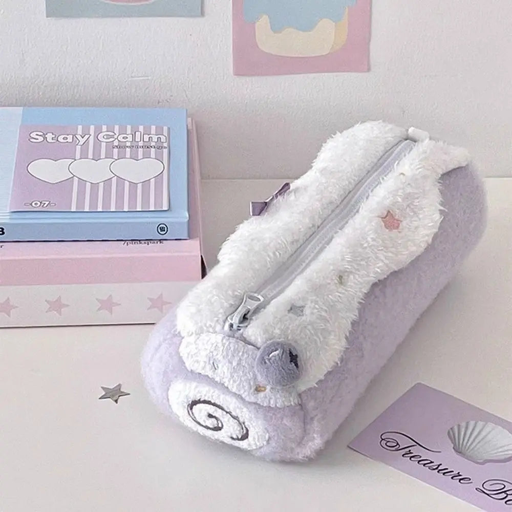 Blueberry Swiss Roll Pencil Case – Large Capacity Pen Bag Pencil Case HIP