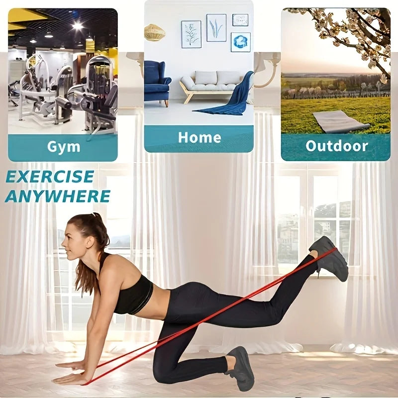 Resistance Bands Set Pull Straps Assistive Pull-Up Bands Exercise Straps Leg Exercise Bands for Gym Fitness Home Workout Equipme HIP
