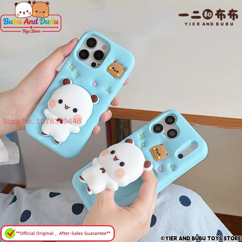 Bubu & Dudu 3D Panda Cartoon Silicone iPhone Case Cartoon Phone Case HIP