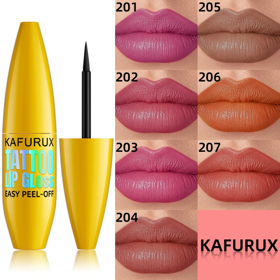 7 Colors Long Lasting Lip Inks Korean Matte Lip Tint Peel Off for Lips Stick Pink Red Makrup for Women Cosmetic Gifts Lip Stain HIP