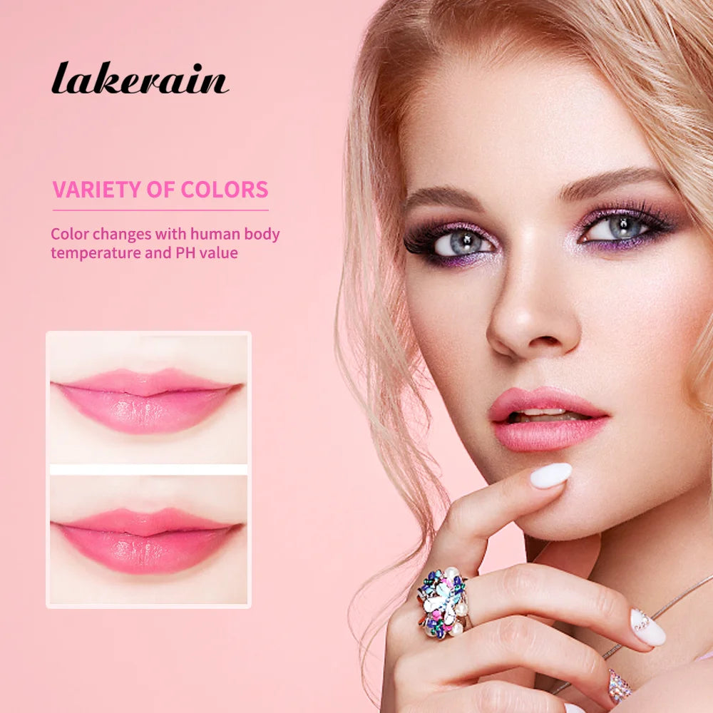 lakerain 6 Colors Magic Lipstick Temperature Color Changing Lip Stain Gloss Moisturizing And Long Lasting Waterproof Lip Balm HIP