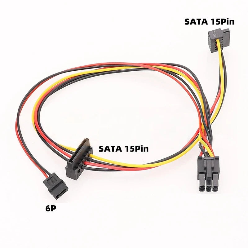 HP 6-Pin to Dual SATA Power Cable – ProDesk HDD/SSD/DVD SATA Power Adapter Cable HIP