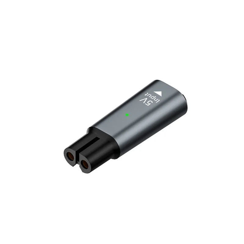 5V Type-C Charger Adapter for Philips OneBlade Shavers Shaver Charger Adapter HIP Grey