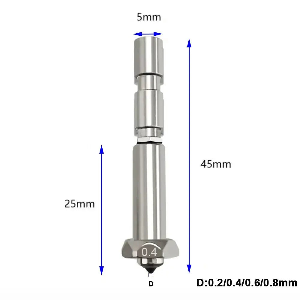Hardened Steel Nozzle for Anycubic Kobra 3 Max Combo | 4 Sizes 3D Printer Nozzle HIP