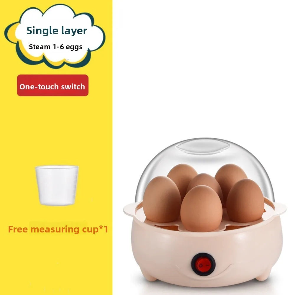Automatic Egg Boiler & Multi-Layer Steamer with Measuring Cup Electric Egg Cooker HIP Single-layer