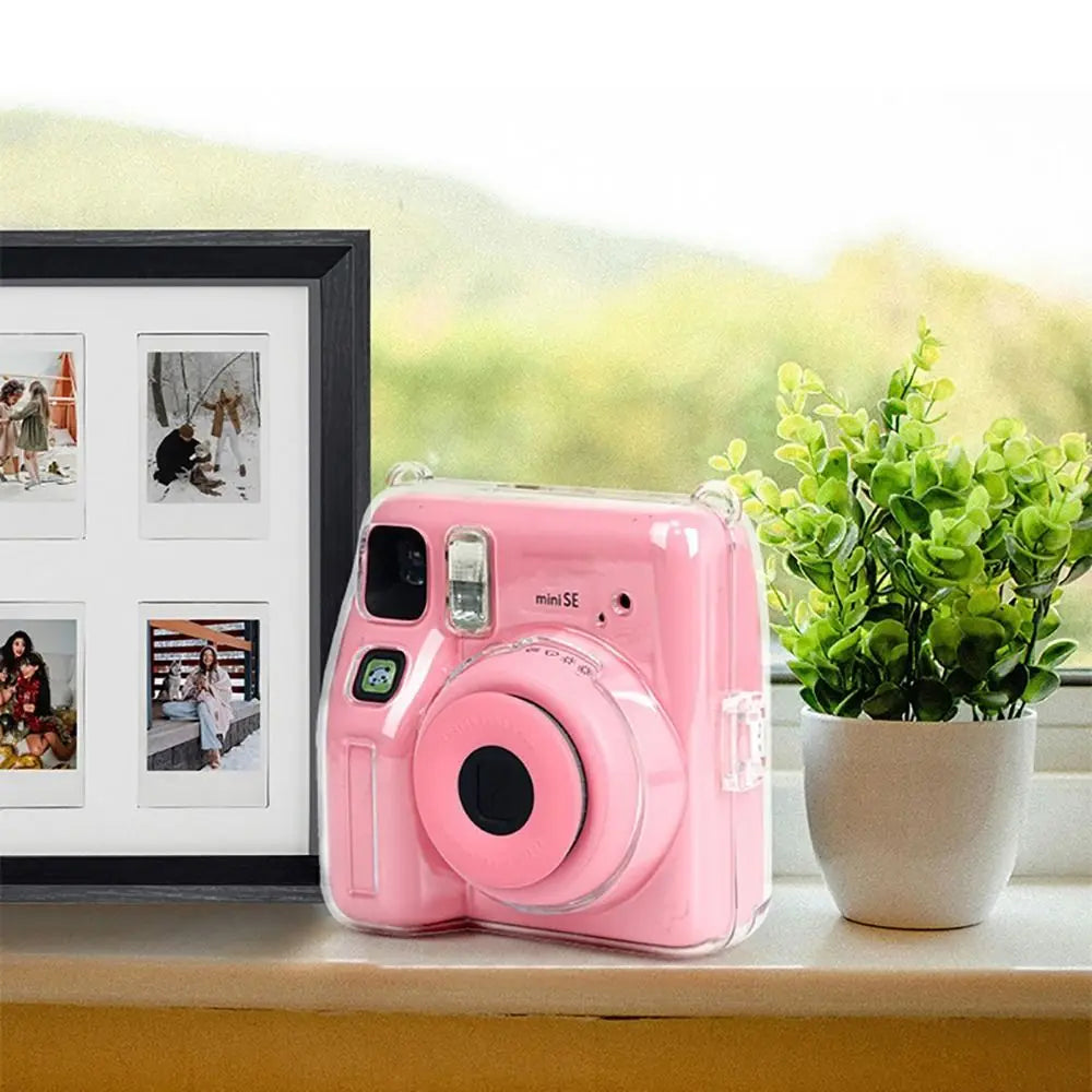 3-in-1 Clear Case & Strap for Fujifilm Instax Mini SE Camera Protective Case HIP
