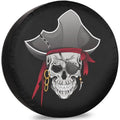 Pirate Skull Spare Tire Cover – Polyester RV SUV Trailer Spare Tire Cover HIP Acquiesce 15 in