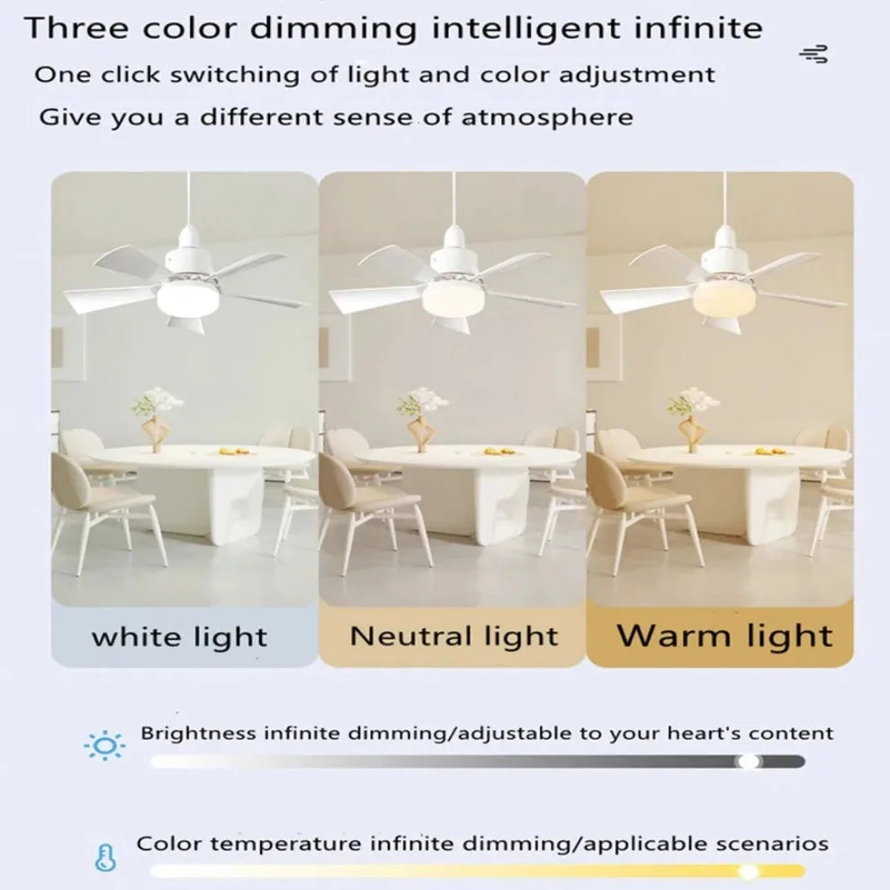 LDHLM 60W LED Ceiling Fan Light with Remote Dimming LED Ceiling Fan Light HIP
