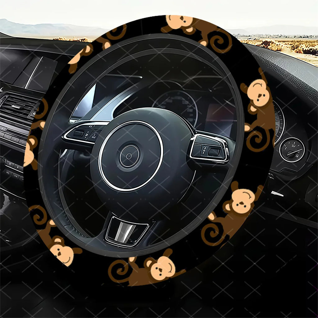 Monkey Steering Wheel Cover – Universal Fit for Cars & SUVs Steering Wheel Cover HIP