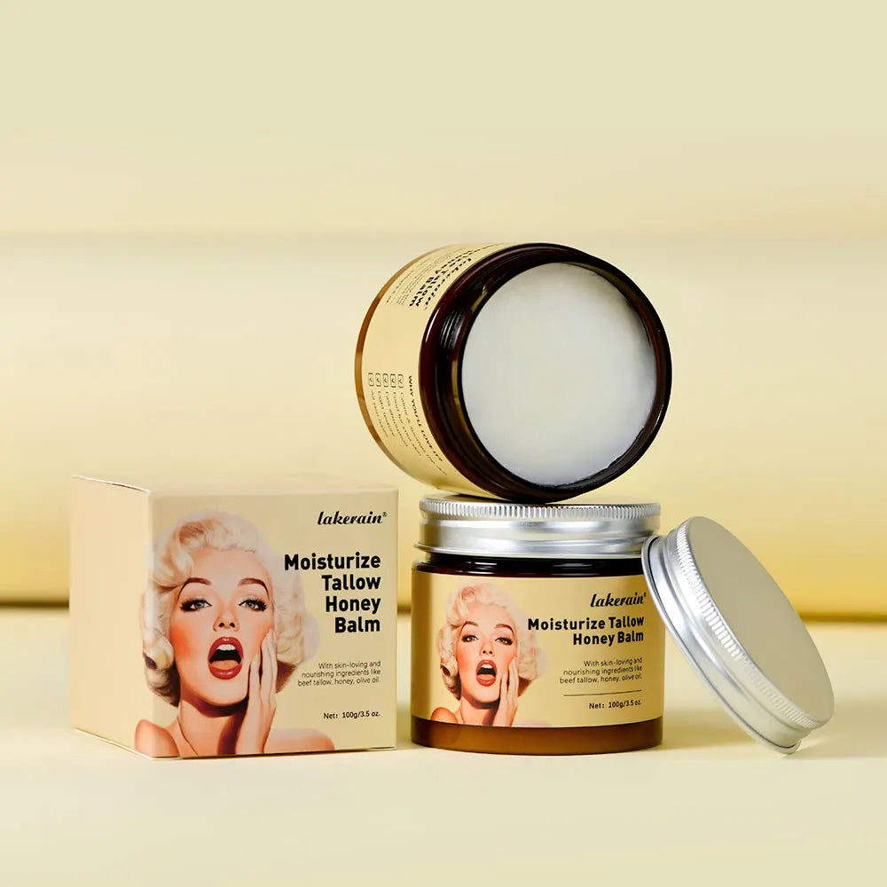 Beef Tallow Face Cream Lasting Moisturizing Soothing Facial Skin Firming Increase Facial Elasticity Nourishing Smooth SkinCare HIP