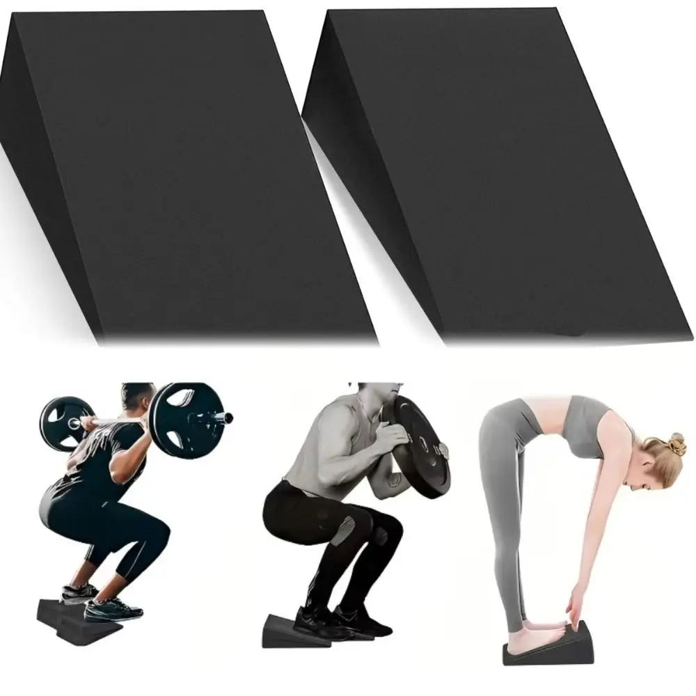 Yoga Squat Wedge Blocks – Incline Calf Stretch & Stability Yoga Wedge Blocks HIP