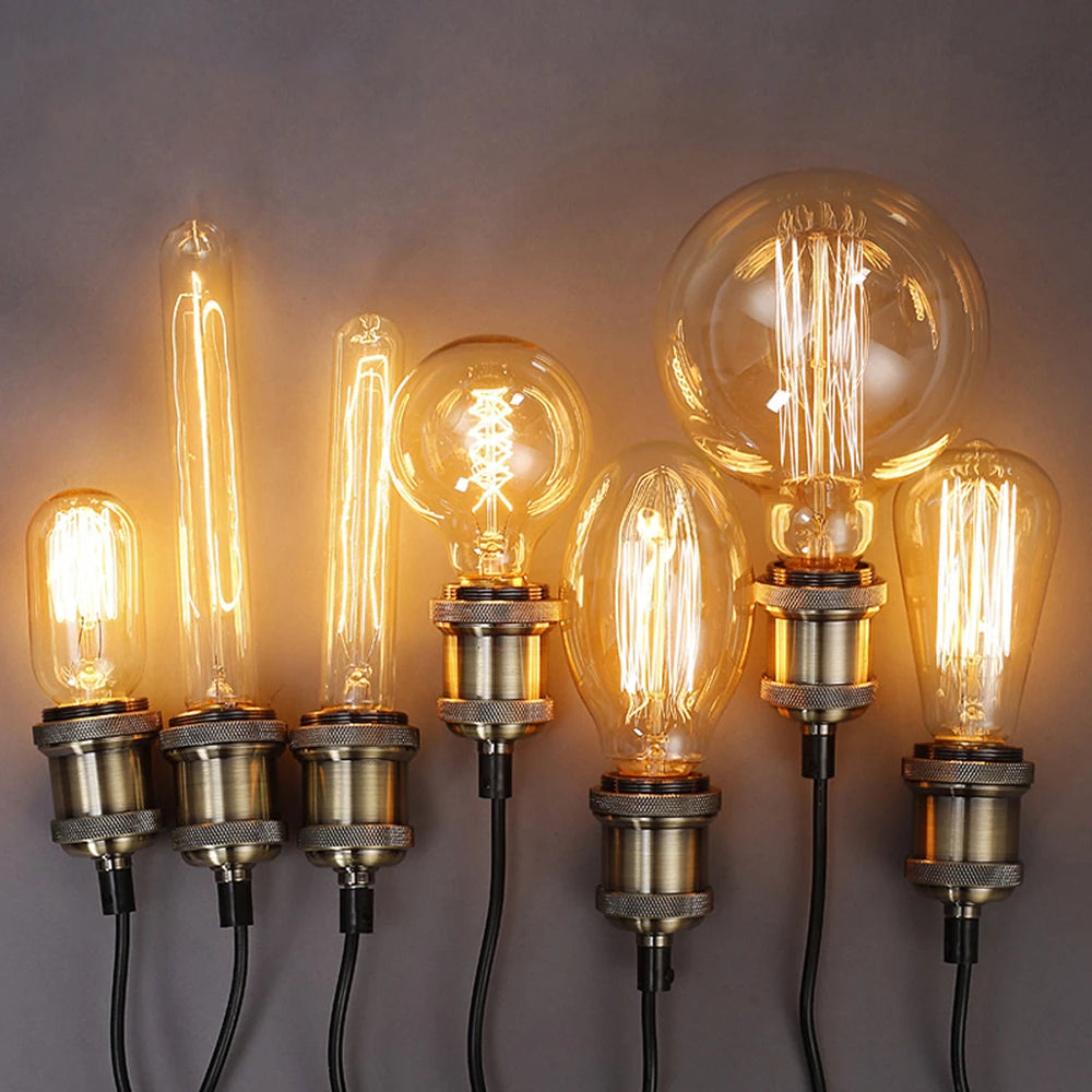 Retro Edison Bulb E27 Dimmable Vintage Filament Lamp | YNL Vintage Filament Bulb HIP