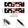 2-Pack Cute Strawberry Daisy Car Seat Belt Covers | HIP Seat Belt Cover HIP black