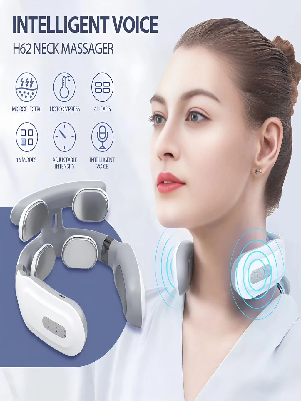 Portable Electric Neck & Shoulder Massager – Rechargeable Electric Neck Massager HIP