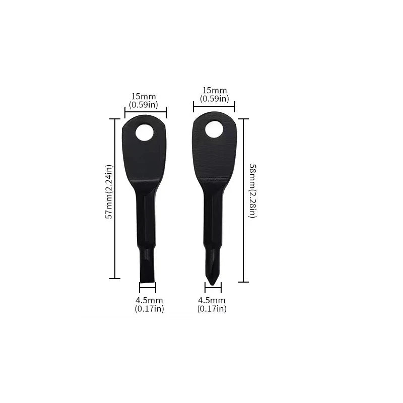 2-Pack Mini Keychain Screwdriver Set – EDC Pocket Tool Mini Keychain Screwdriver HIP